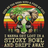 Cool Elephant Smoking Weed Bong Marijuana Cannabis Stoner Hat thumb 2