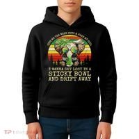 Cool Elephant Smoking Weed Bong Marijuana Cannabis Stoner Kids Hoodie thumb 4