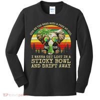 Cool Elephant Smoking Weed Bong Marijuana Cannabis Stoner Kids Long Sleeve Shirt thumb 0