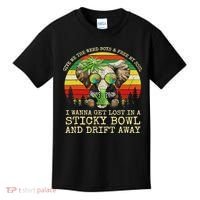 Cool Elephant Smoking Weed Bong Marijuana Cannabis Stoner Kids T-Shirt thumb 0