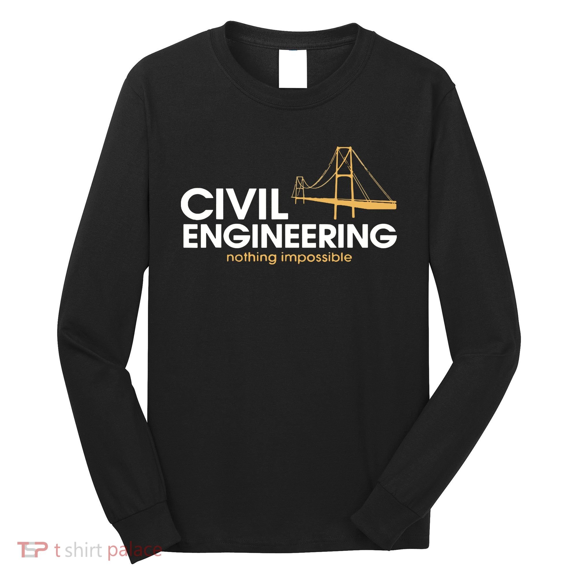 Civil Engineer Shirts Truss Structural Engineering Idea Long Sleeve Shirt