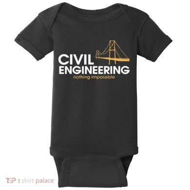 Civil Engineer Shirts Truss Structural Engineering Idea Baby Bodysuit