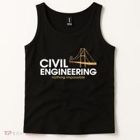 Civil Engineer Shirts Truss Structural Engineering Idea Tank Top thumb 2