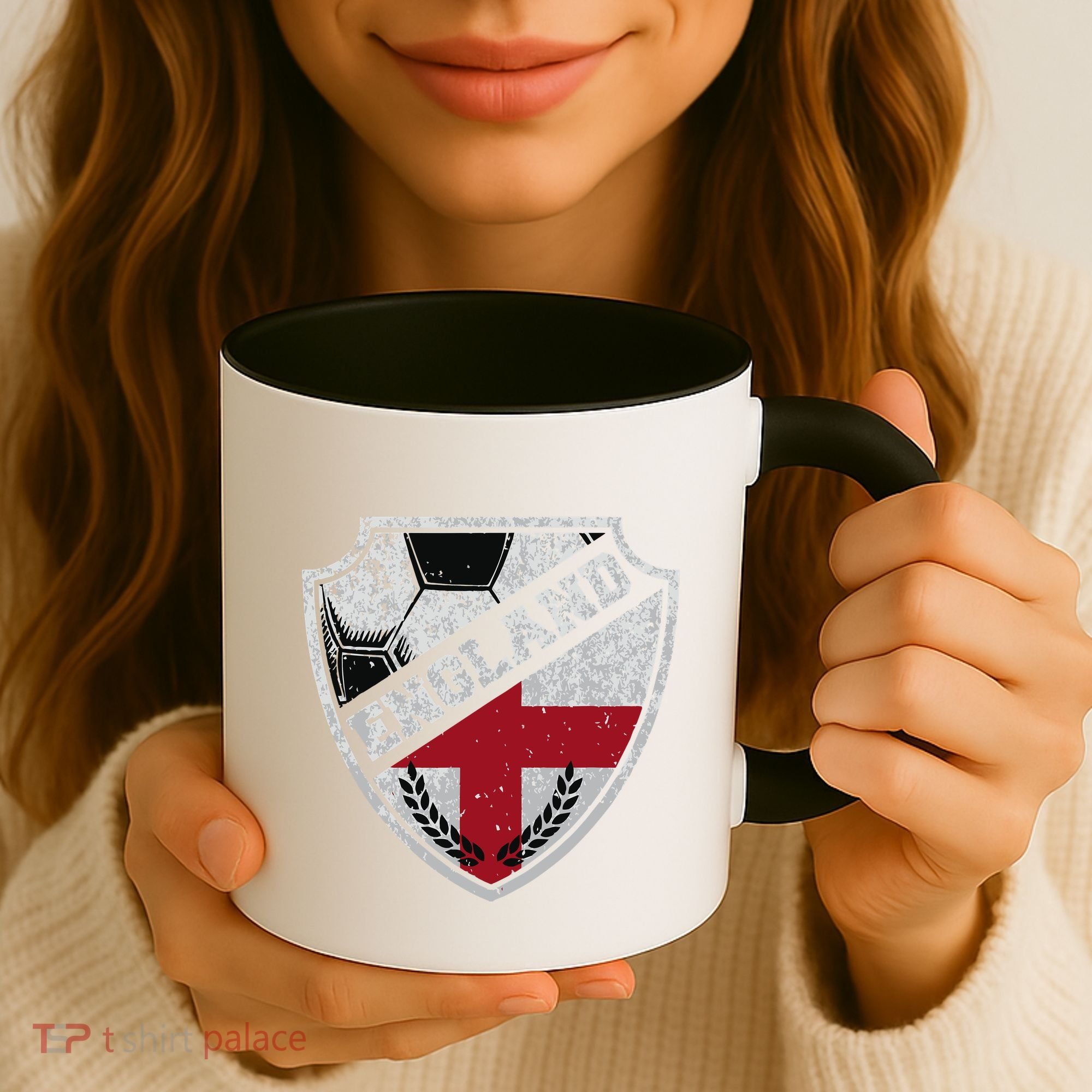 Cool England Soccer Shield Coffee Mug