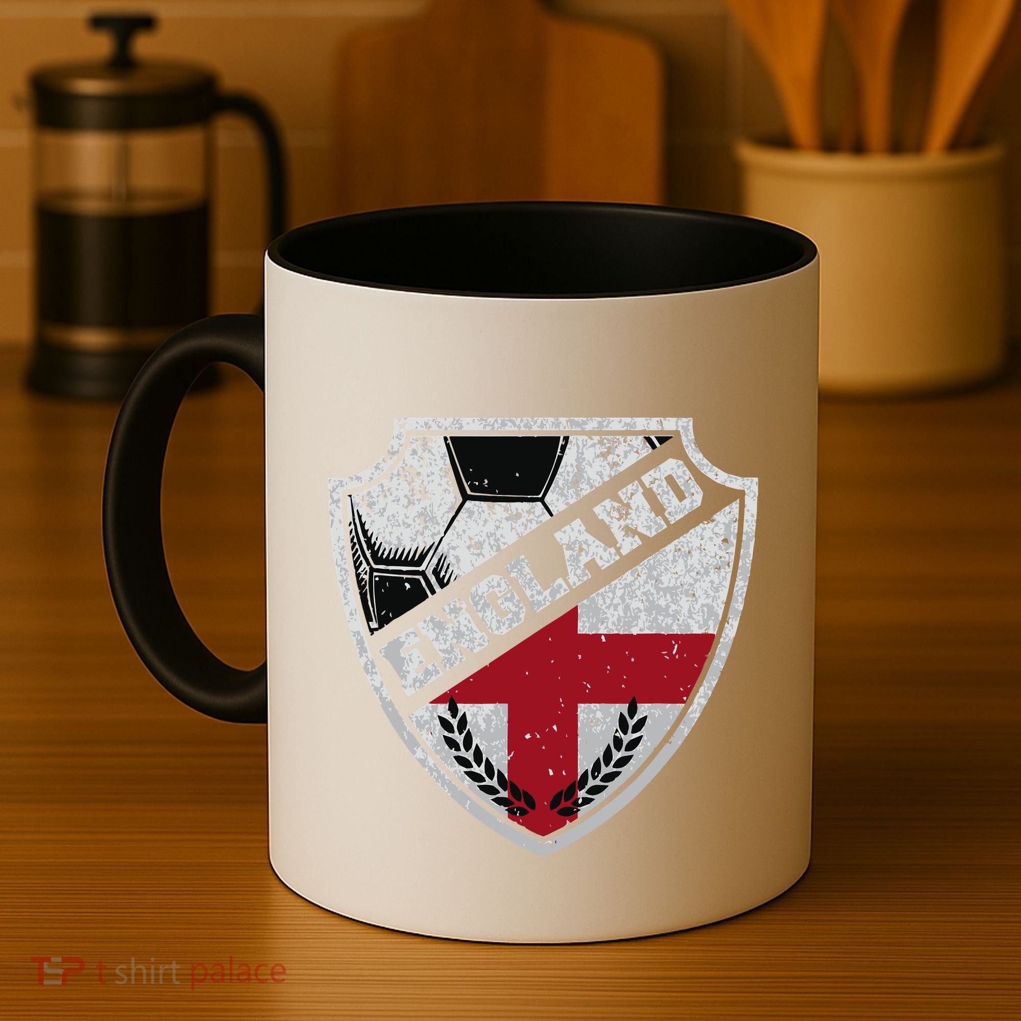 Cool England Soccer Shield Coffee Mug