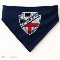 Cool England Soccer Shield USA-Made Doggie Bandana thumb 0