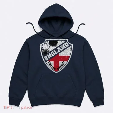 Cool England Soccer Shield Hoodie