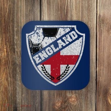 Cool England Soccer Shield Coaster