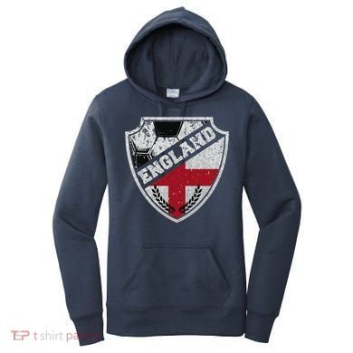 Cool England Soccer Shield Women's Hoodie