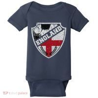 Cool England Soccer Shield Baby Bodysuit thumb 0