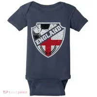 Cool England Soccer Shield Baby Bodysuit thumb 0
