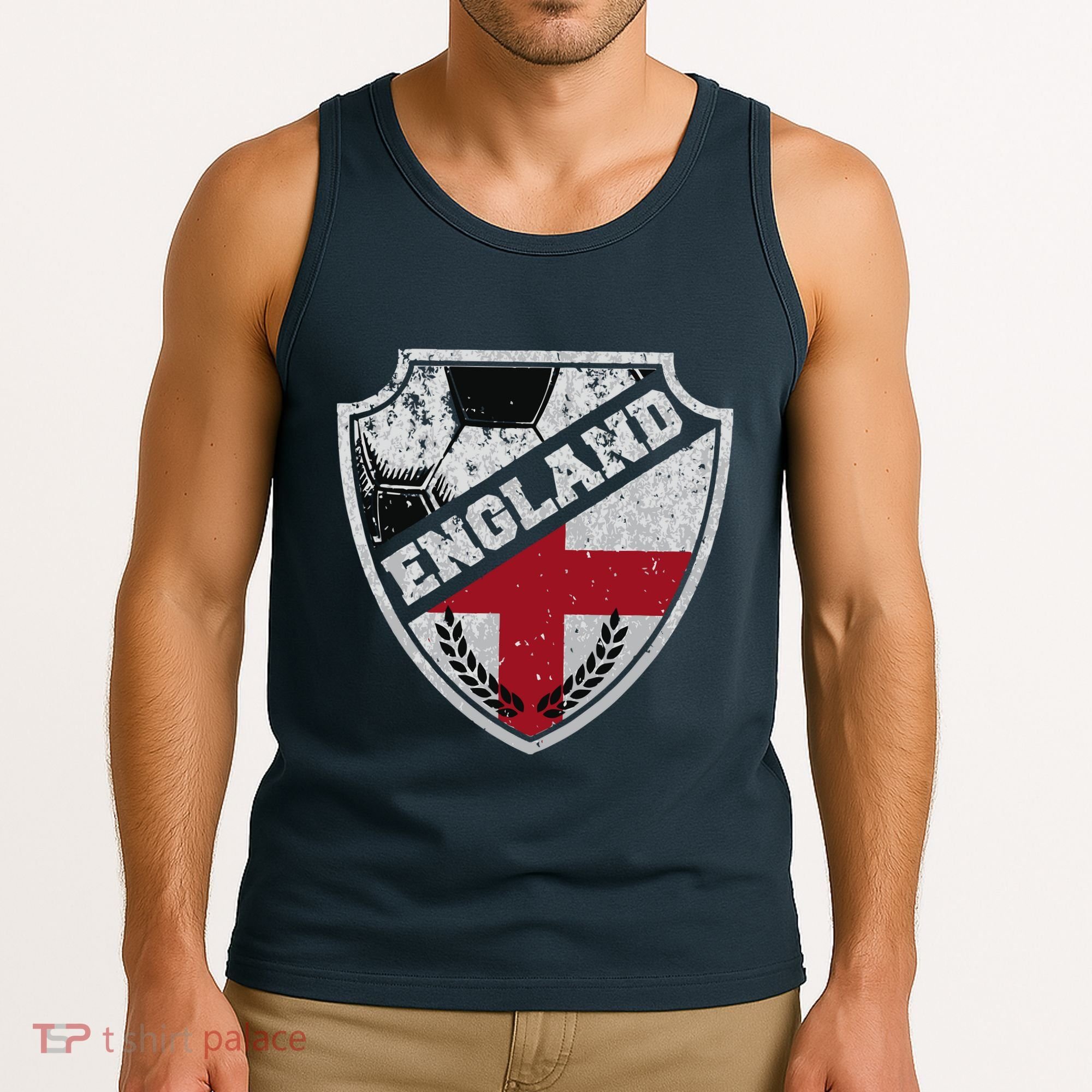 Cool England Soccer Shield Tank Top