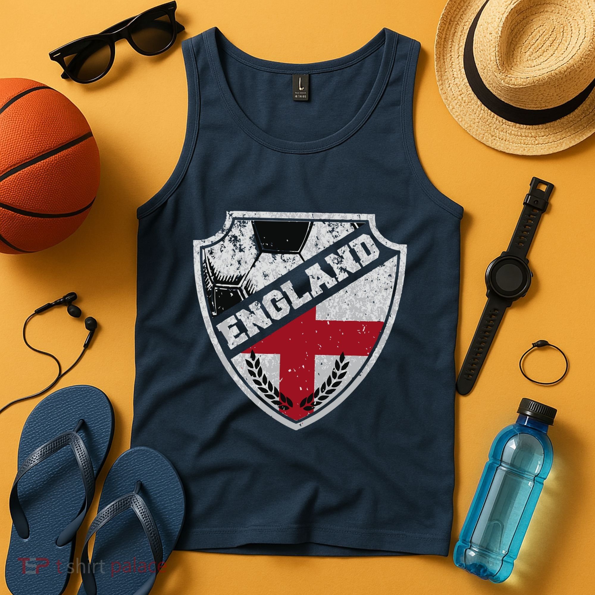 Cool England Soccer Shield Tank Top