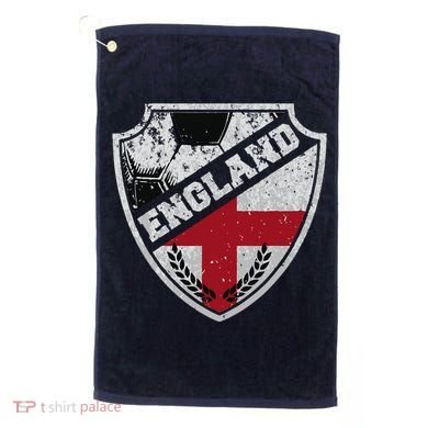 Cool England Soccer Shield Golf Towel