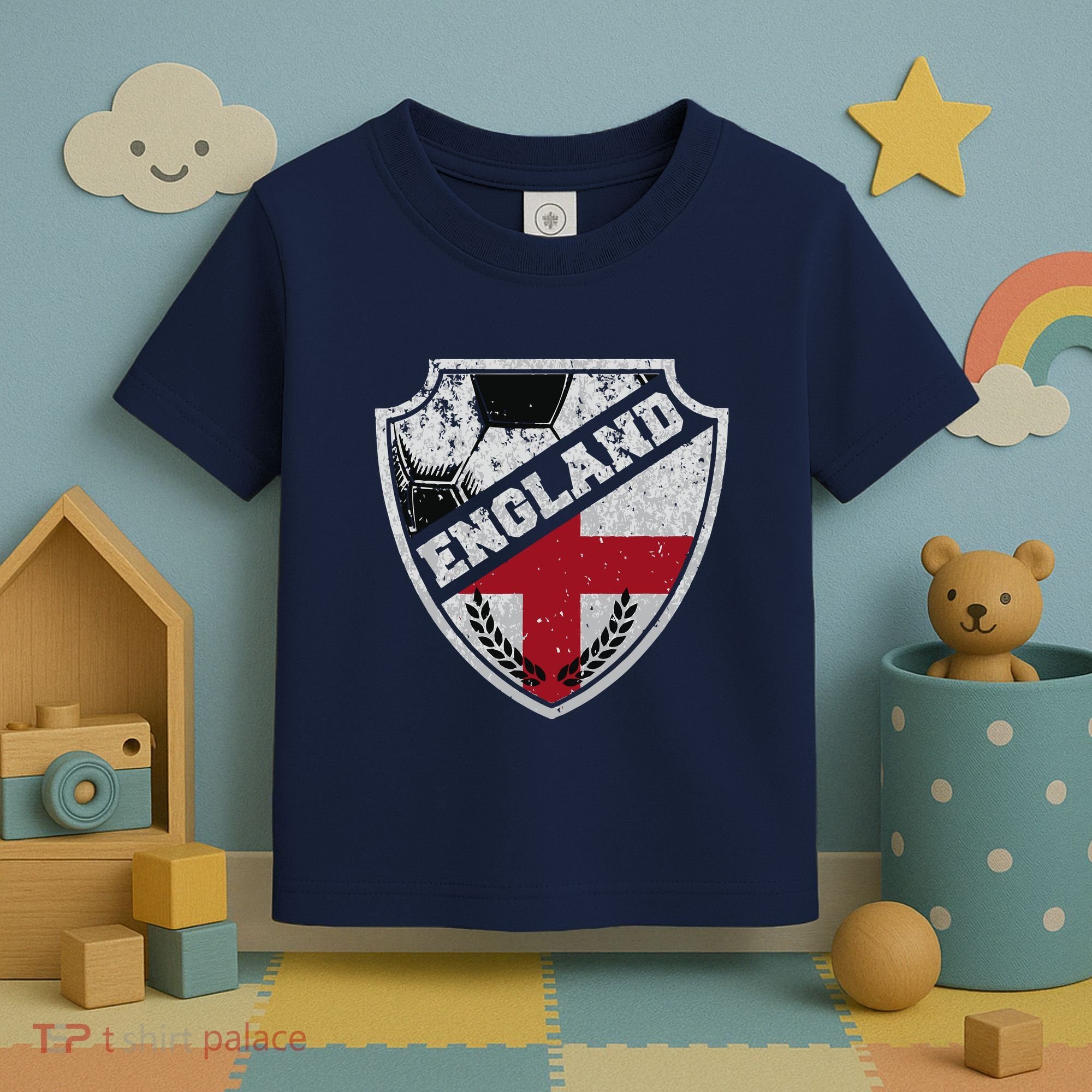 Cool England Soccer Shield Toddler T-Shirt