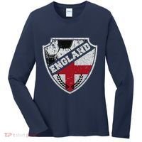 Cool England Soccer Shield Women's Long Sleeve Shirt thumb 0
