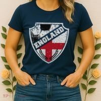Cool England Soccer Shield Women's T-Shirt thumb 2