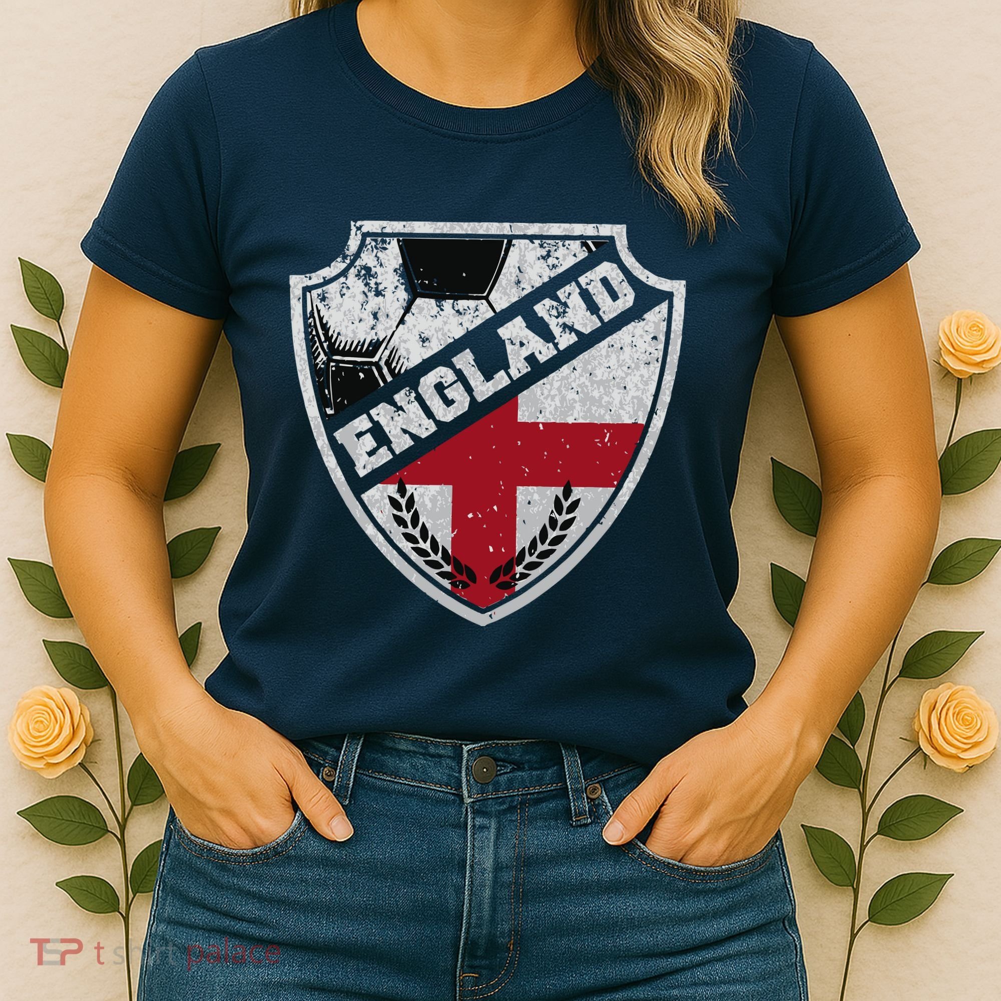 Cool England Soccer Shield Women's T-Shirt
