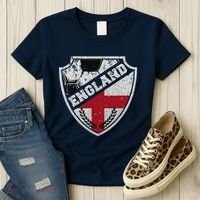 Cool England Soccer Shield Women's T-Shirt thumb 3