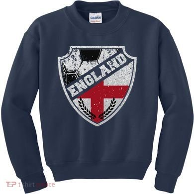 Cool England Soccer Shield Kids Sweatshirt