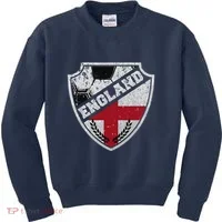 Cool England Soccer Shield Kids Sweatshirt thumb 0