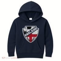Cool England Soccer Shield Kids Hoodie thumb 0