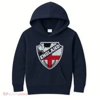 Cool England Soccer Shield Kids Hoodie thumb 0