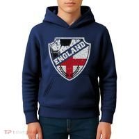 Cool England Soccer Shield Kids Hoodie thumb 4