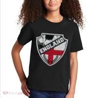 Cool England Soccer Shield Kids T-Shirt thumb 2