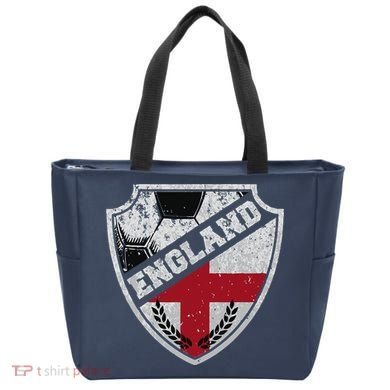 Cool England Soccer Shield Tote Bag