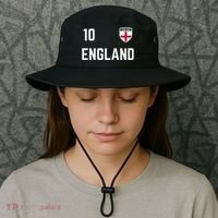 Cool England Soccer Jersey 10 Bucket Hat thumb 3
