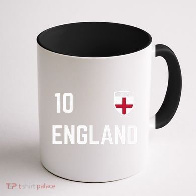 Cool England Soccer Jersey 10 Coffee Mug back