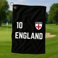 Cool England Soccer Jersey 10 Golf Towel thumb 1