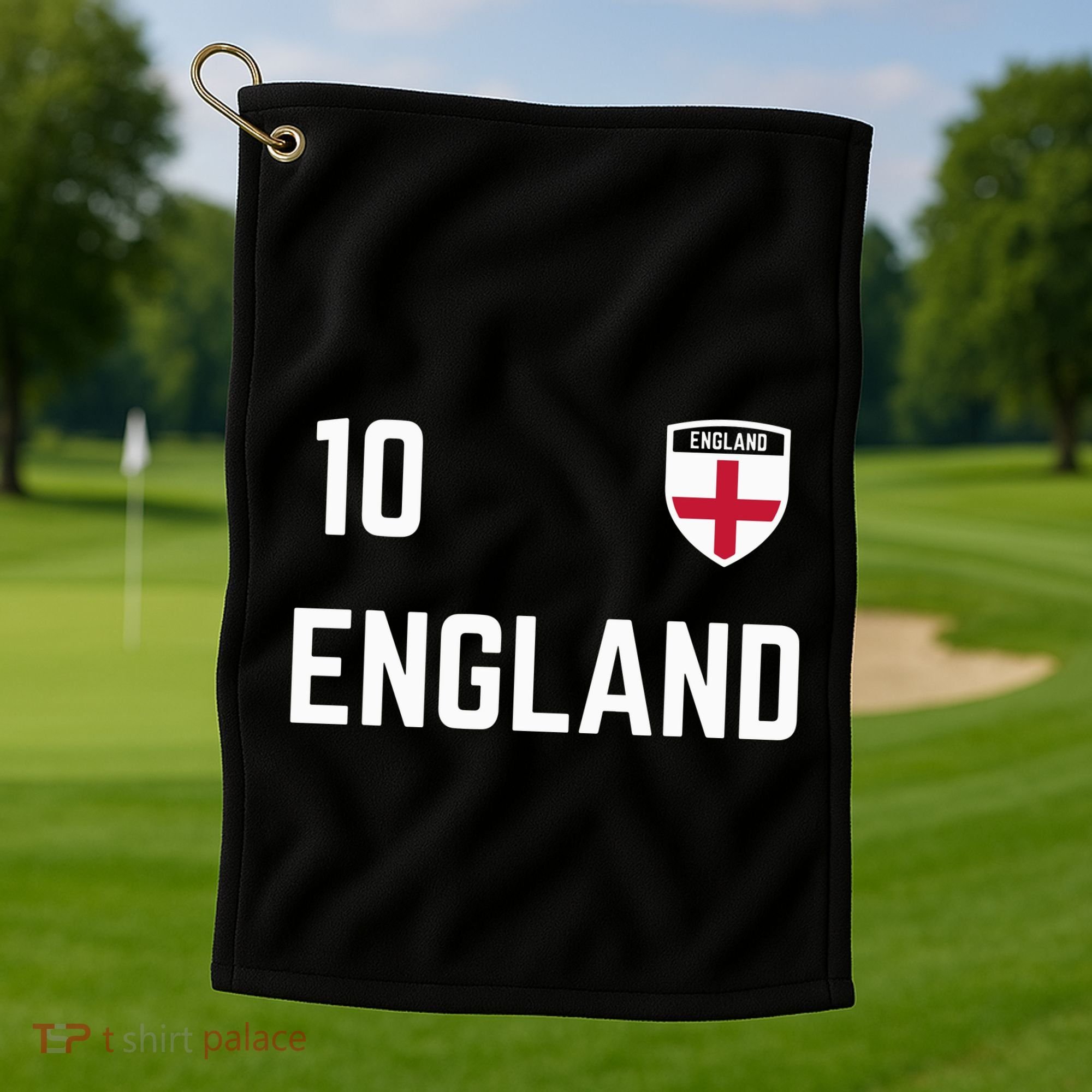 Cool England Soccer Jersey 10 Golf Towel