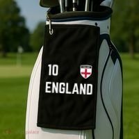 Cool England Soccer Jersey 10 Golf Towel thumb 2