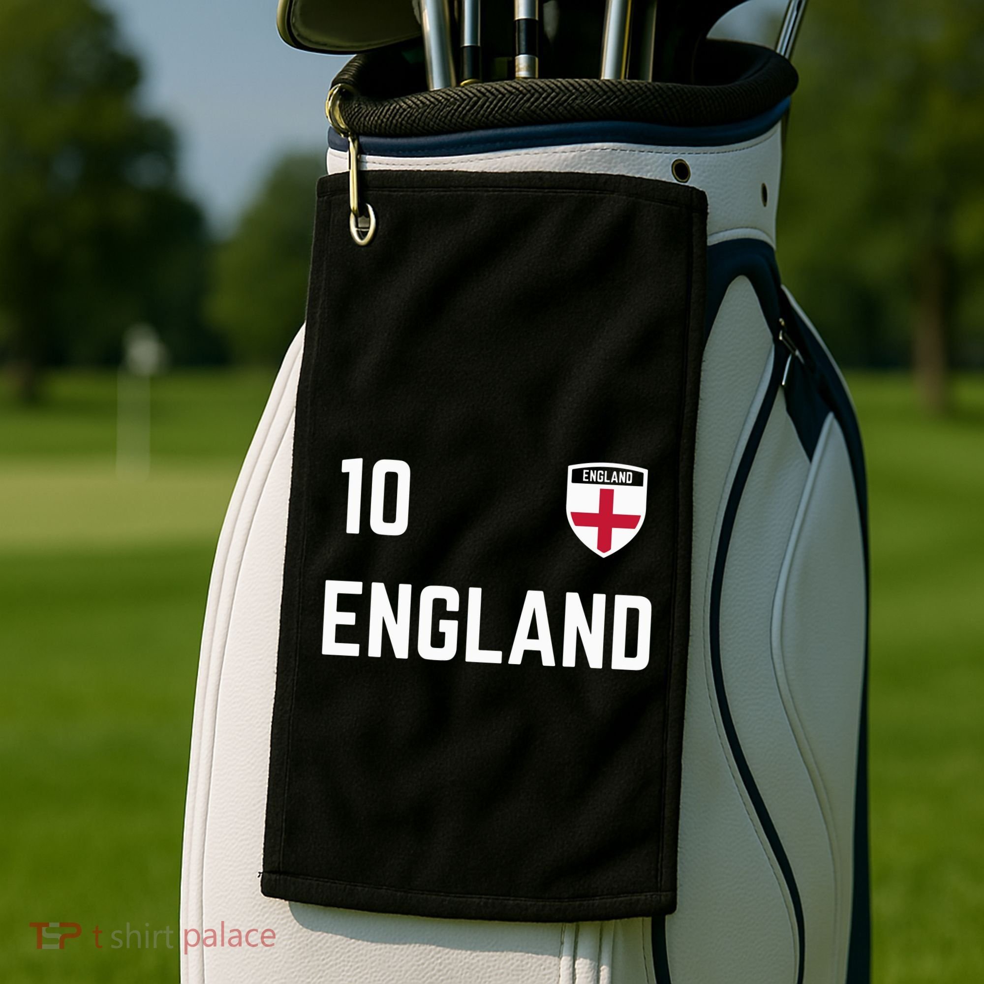 Cool England Soccer Jersey 10 Golf Towel