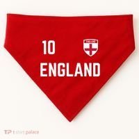 Cool England Soccer Jersey 10 USA-Made Doggie Bandana thumb 0