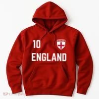 Cool England Soccer Jersey 10 Hoodie thumb 0