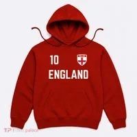 Cool England Soccer Jersey 10 Hoodie thumb 0