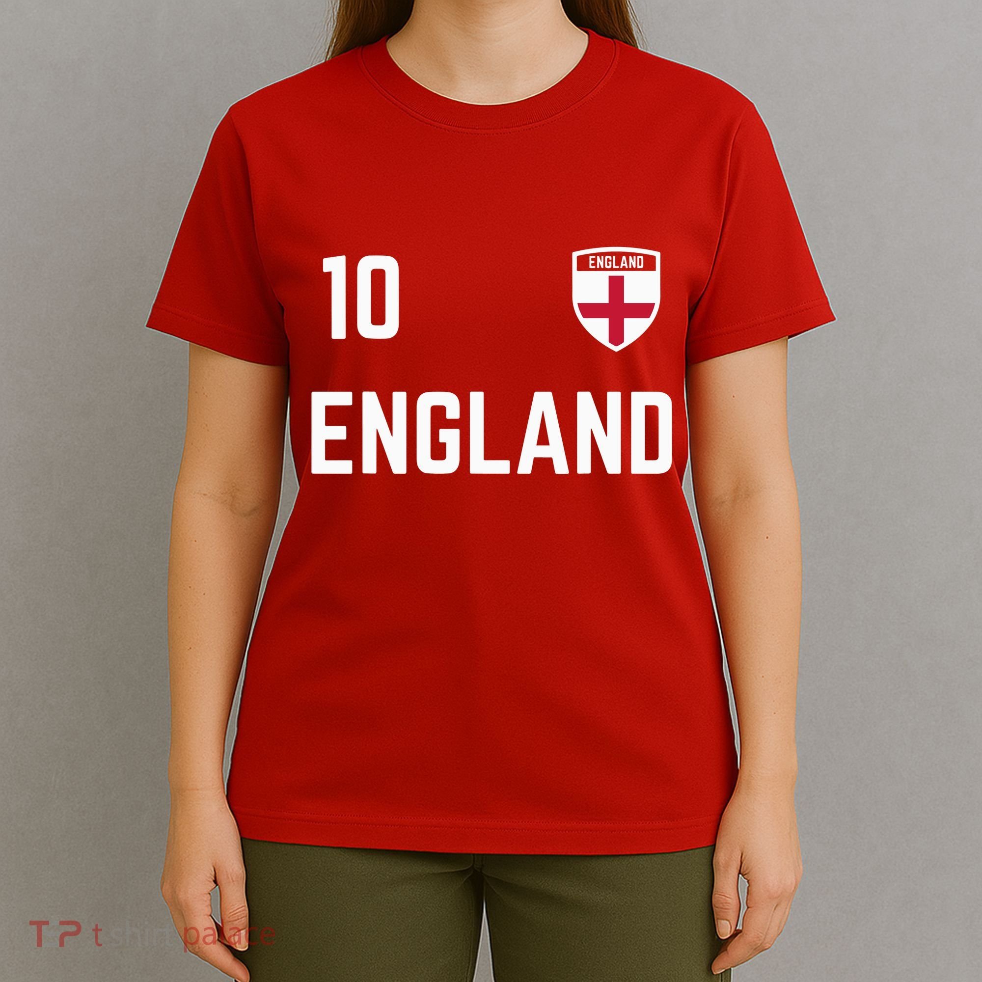 Cool England Soccer Jersey 10 T-Shirt