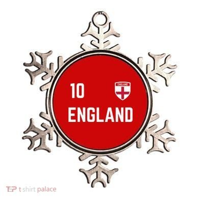 Cool England Soccer Jersey 10 Ornament