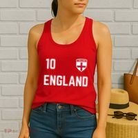 Cool England Soccer Jersey 10 Women's Tank Top thumb 2
