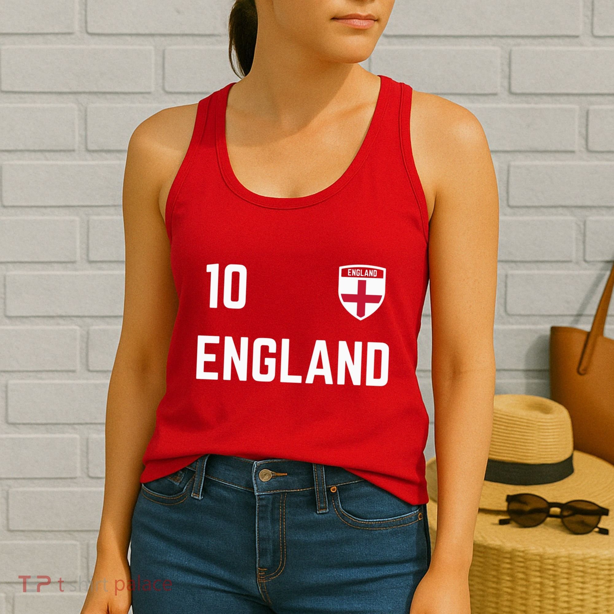 Cool England Soccer Jersey 10 Women's Tank Top