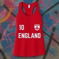 Cool England Soccer Jersey 10 Women's Tank Top thumb 3