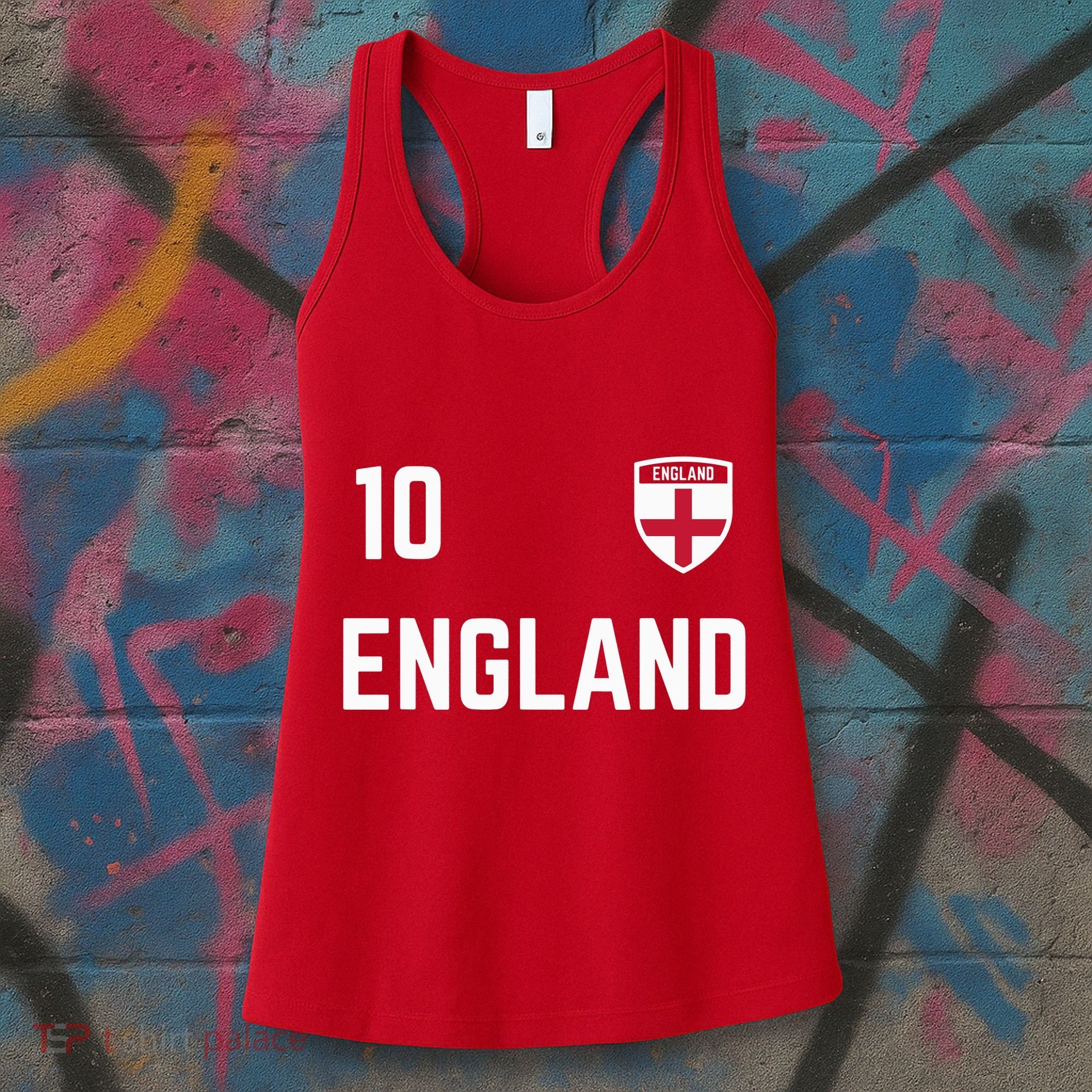 Cool England Soccer Jersey 10 Women's Tank Top