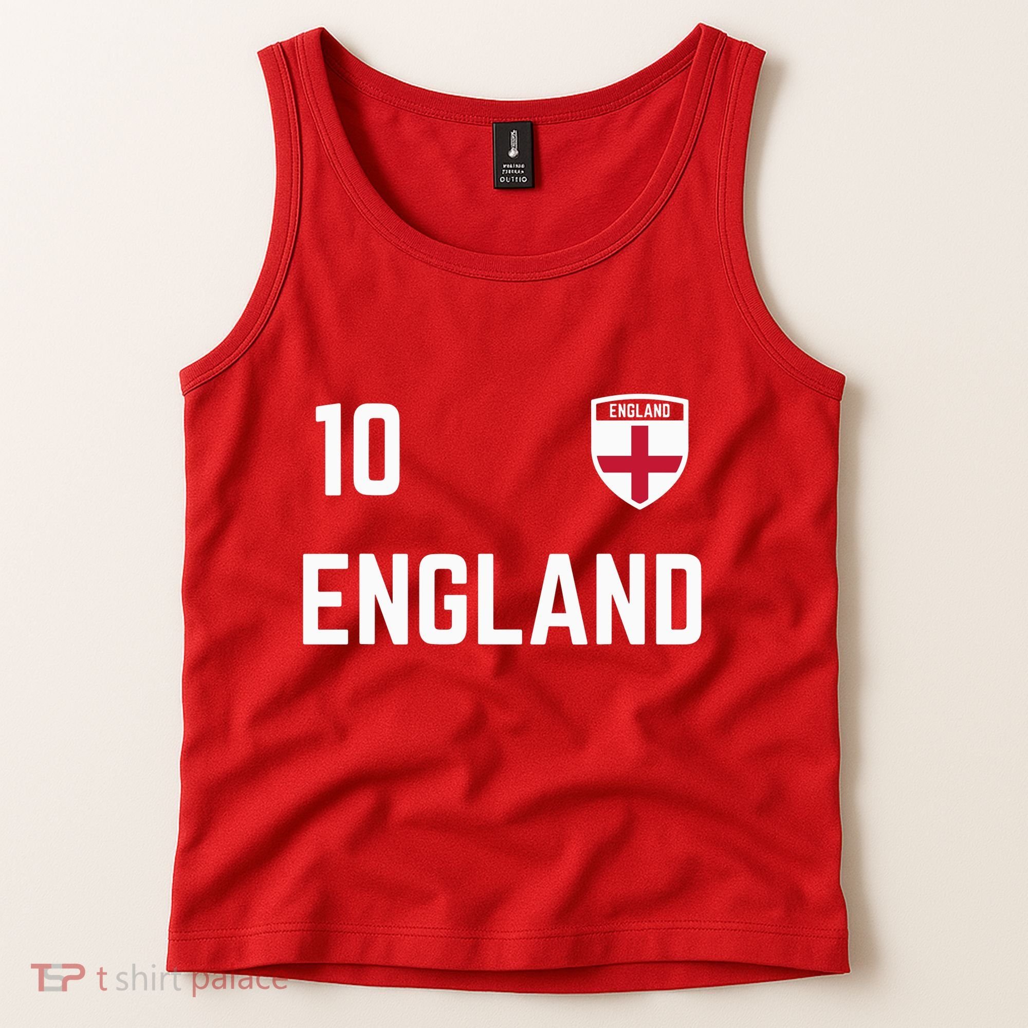 Cool England Soccer Jersey 10 Tank Top