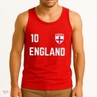 Cool England Soccer Jersey 10 Tank Top thumb 3