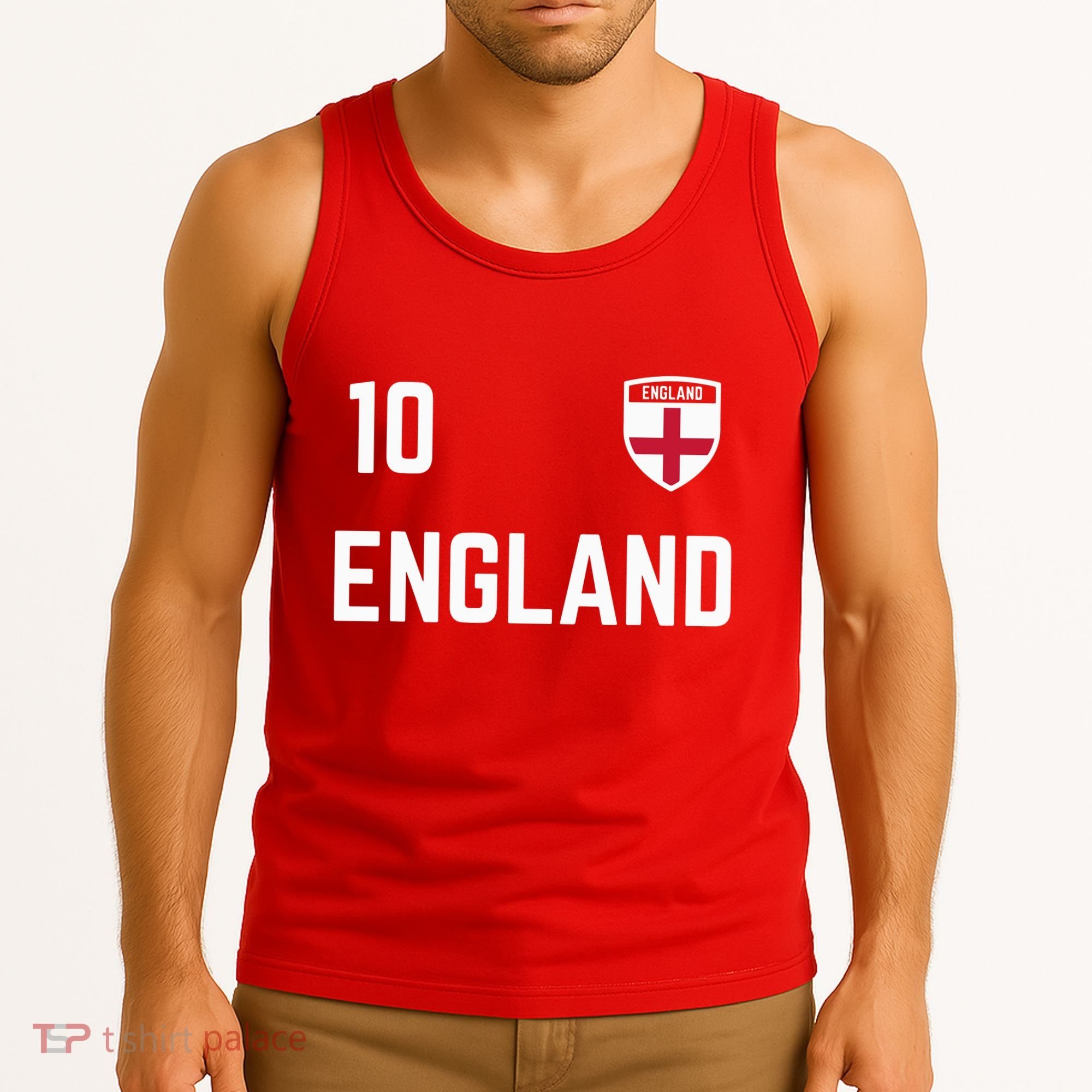 Cool England Soccer Jersey 10 Tank Top