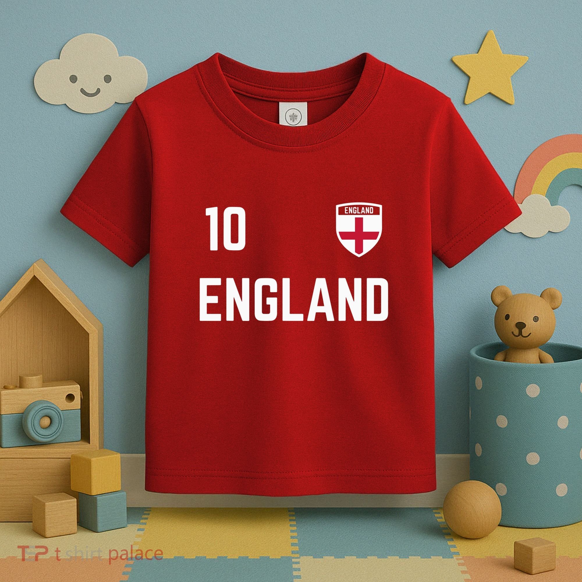 Cool England Soccer Jersey 10 Toddler T-Shirt