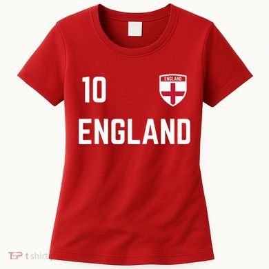 Cool England Soccer Jersey 10 Women's T-Shirt